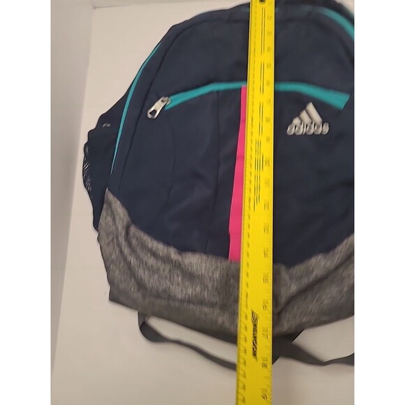 Adidas Stratton 2 Blue Pink Unisex Casual School Backpack Hiking Storage - Picture 5 of 11